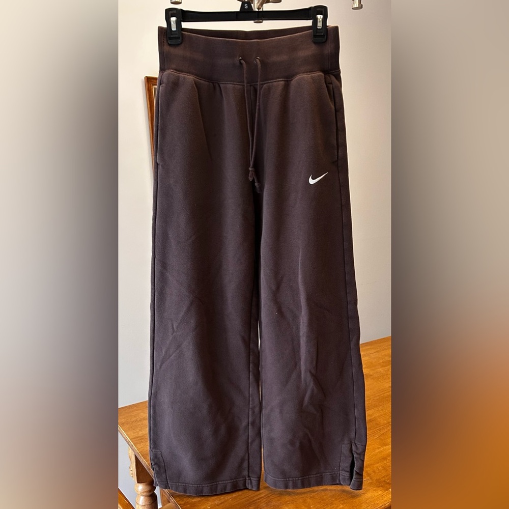 Nike Charcoal Pants with White Swoosh